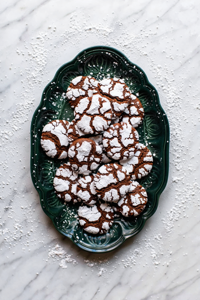 20 Easy Christmas Cookies That Anyone Can Make 17 Chocolate Crinkle Cookies