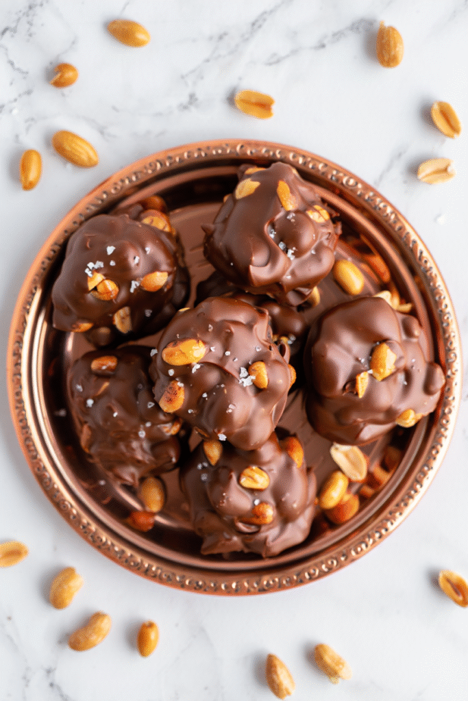 20 Easy Christmas Treats Anyone Can Make 15 Chocolate Peanut Clusters 1