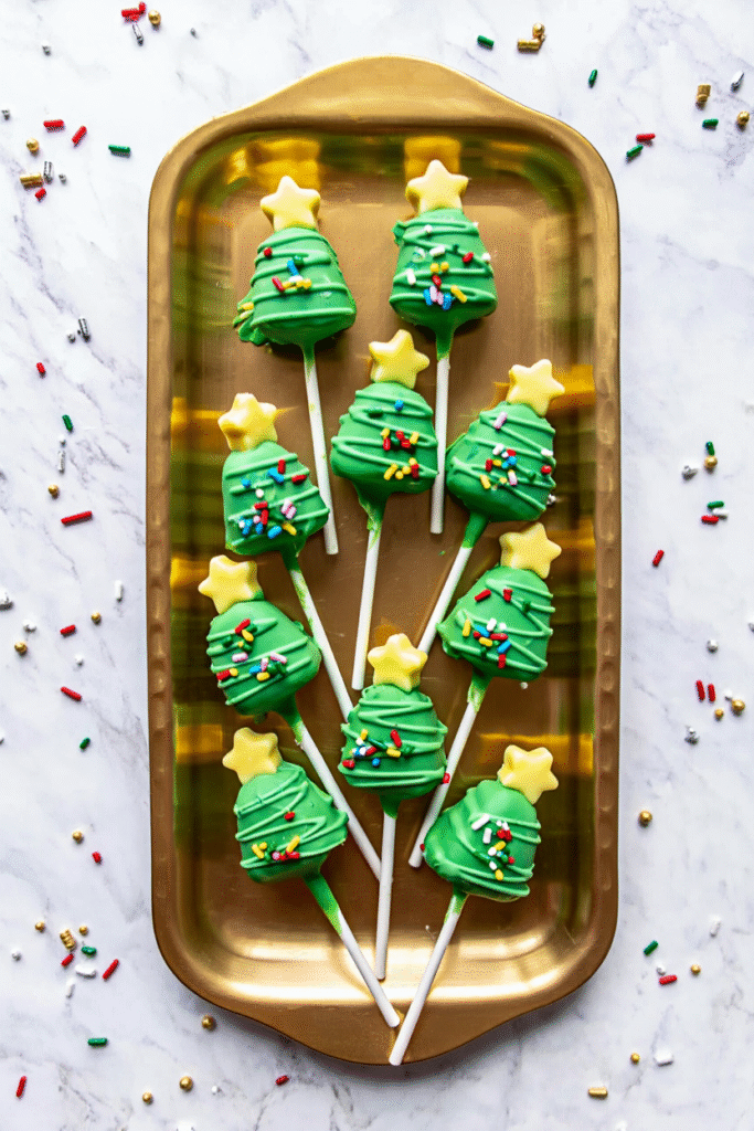 Christmas Tree Cake Pops