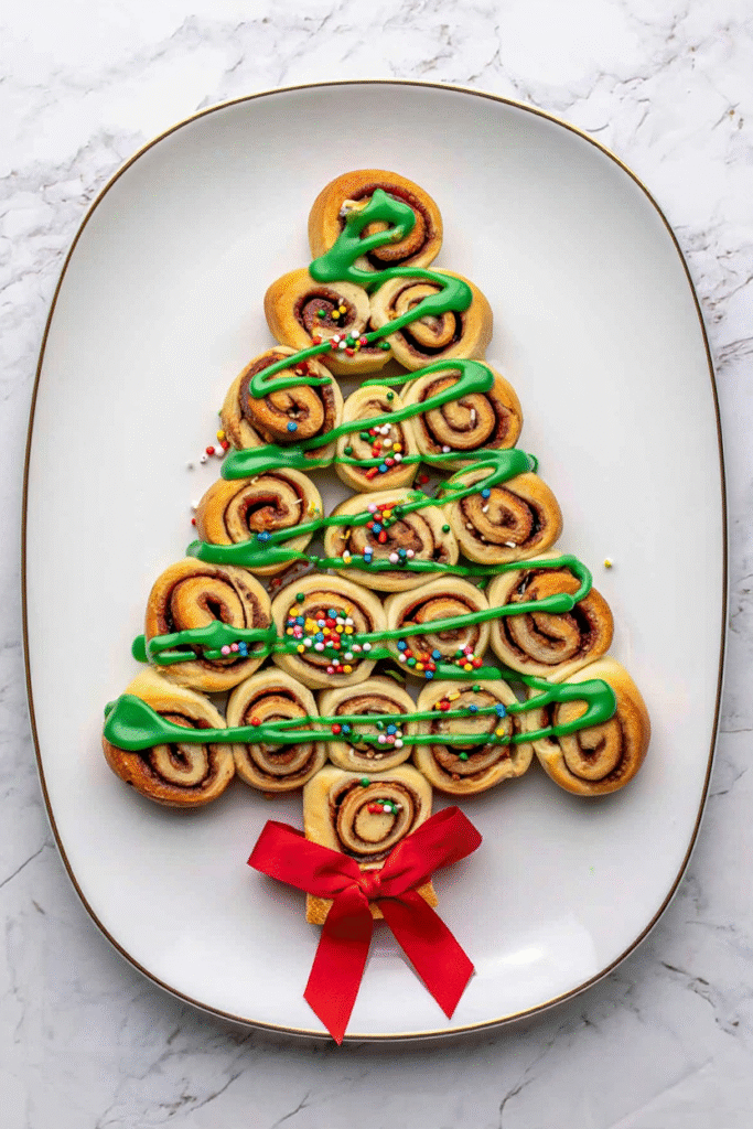Cinnamon Roll Christmas Trees