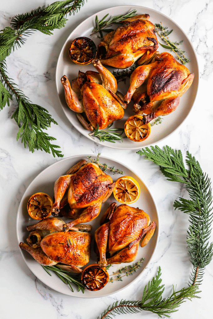 20 Christmas Eve Dinner Ideas for Memorable Celebrations 11 Cornish Game Hens.cleaned