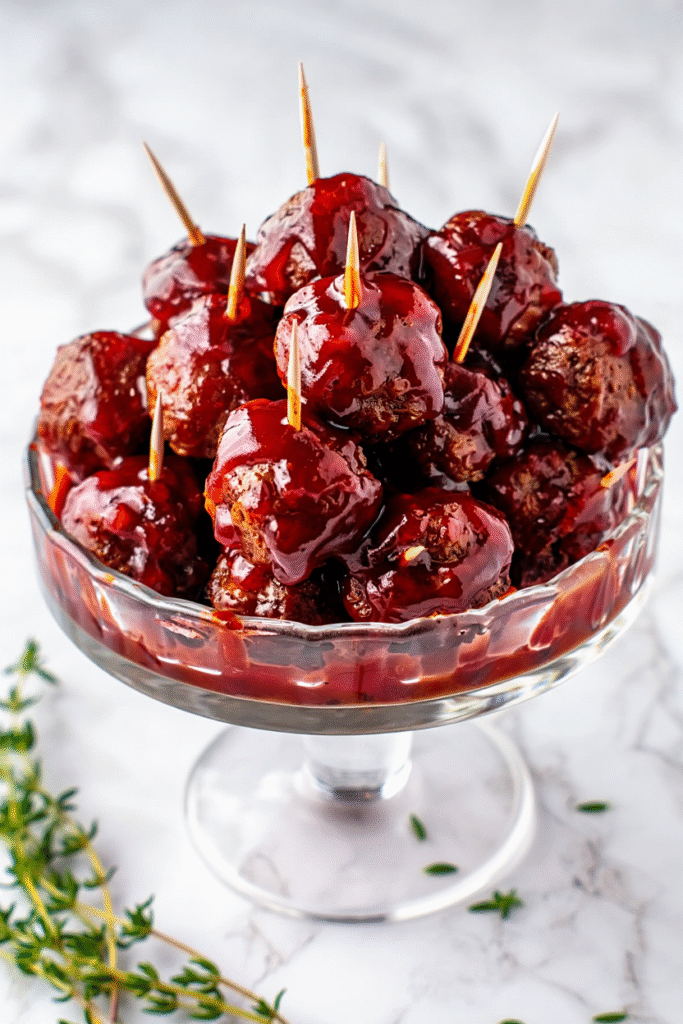 20 Christmas Appetizer Ideas to Elevate Your Holiday Spread 5 Cranberry Balsamic Glazed Meatballs