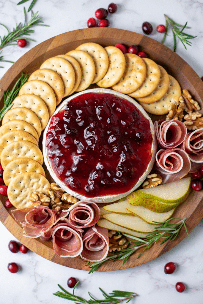 Cranberry and Brie Festive Board