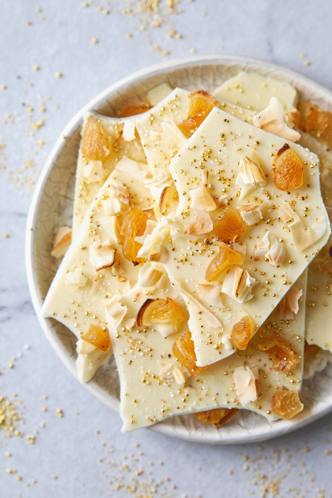 20 Christmas Bark Recipes for Festive Treats 12 Creamy Coconut Lychee Bark