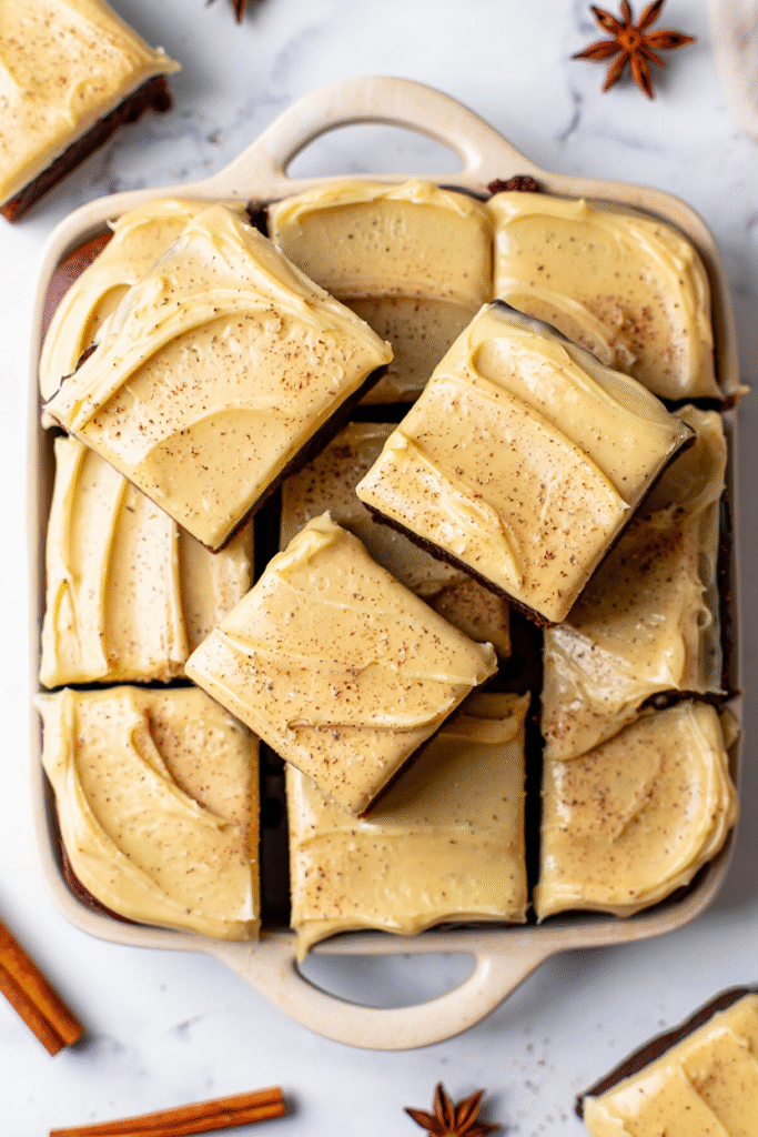 Eggnog Brownies