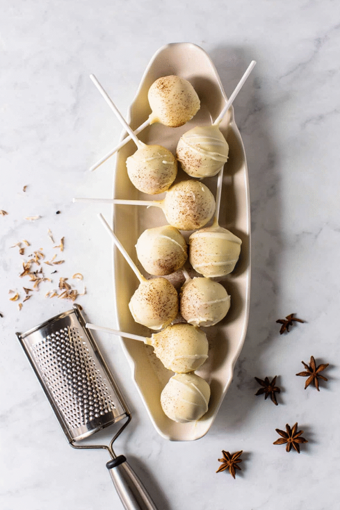Eggnog Cake Pops
