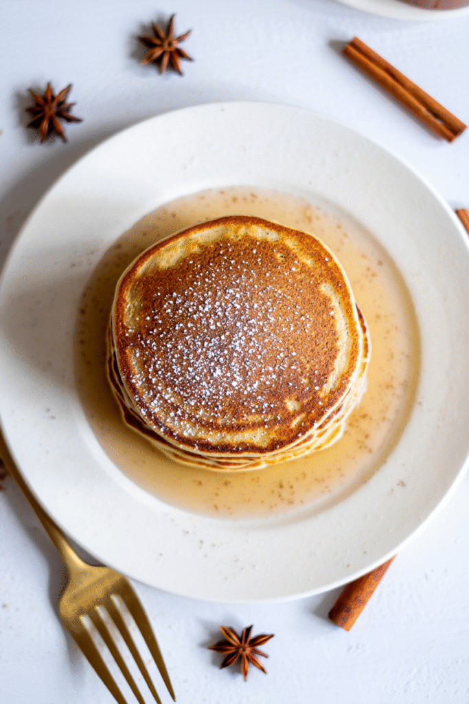 20 Christmas Pancakes to Make Mornings Magical 5 Eggnog Pancakes