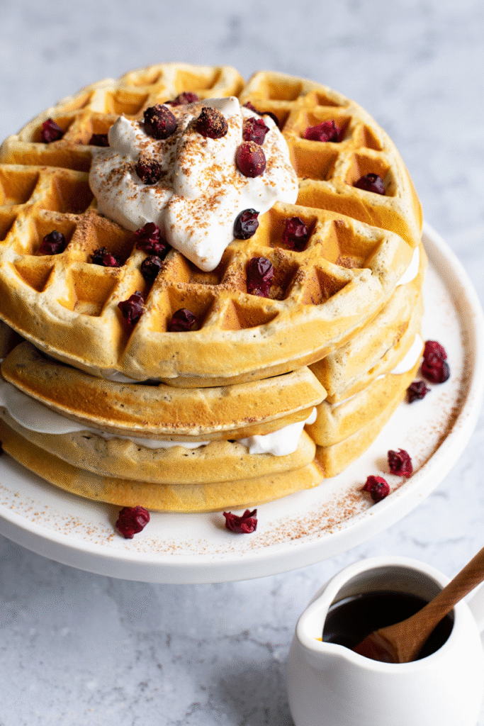 Eggnog Waffles
