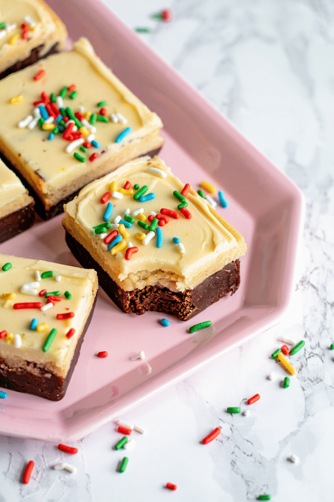 Frosted Sugar Cookie Brownies