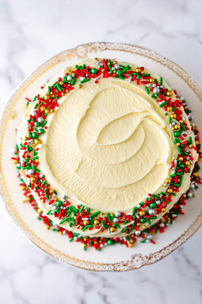 Funfetti Christmas Cake