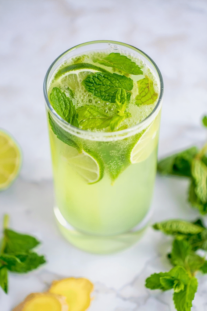 Ginger Mint Lime Sparkler