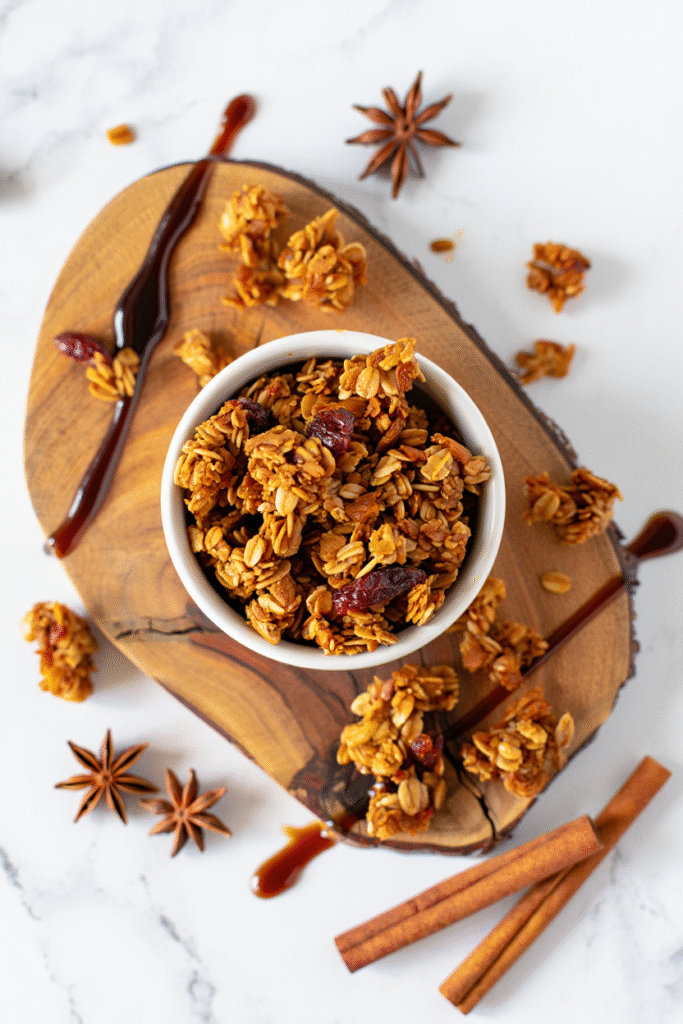 Gingerbread Granola Clusters