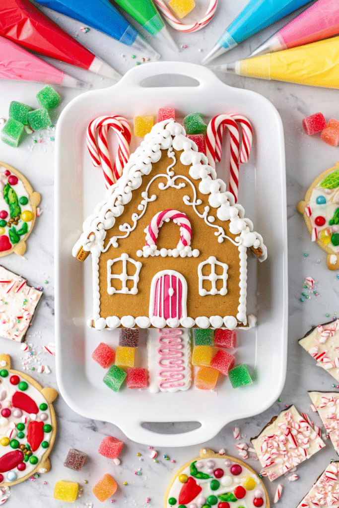 Gingerbread House Dessert Board