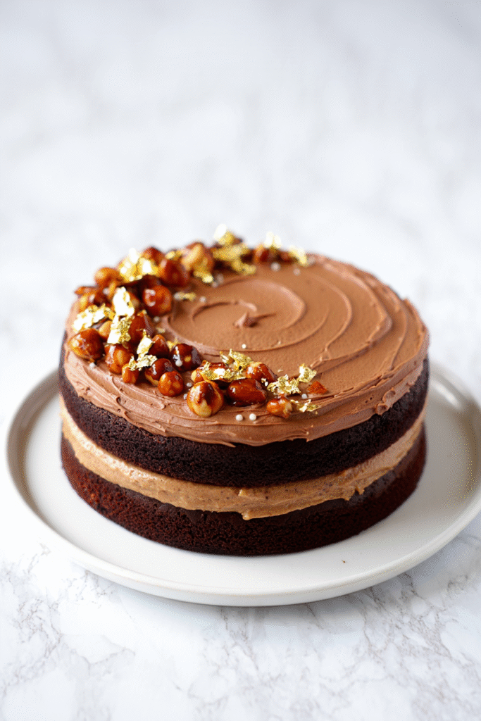 Hazelnut Praline Cake