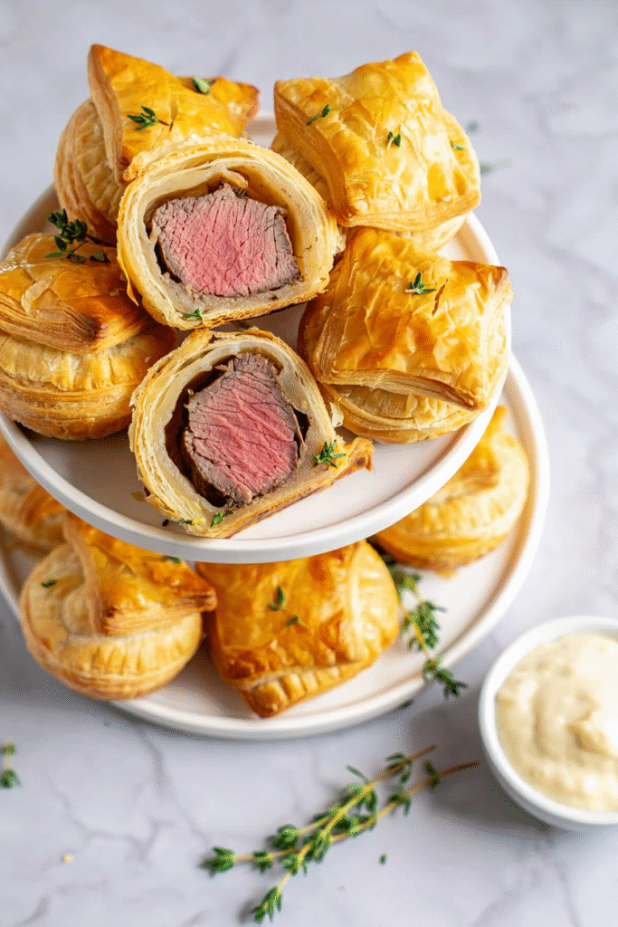 20 Christmas Party Appetizers That Will Steal the Show 9 Mini Beef Wellington Bites