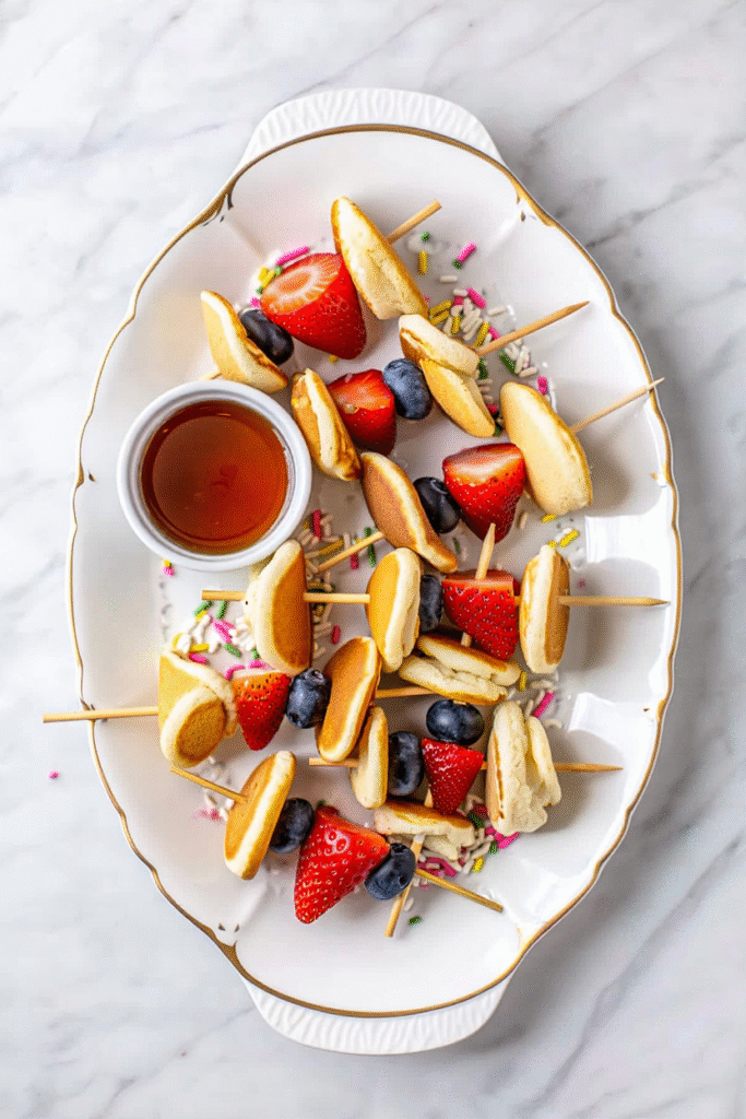 Mini Pancake Kabobs