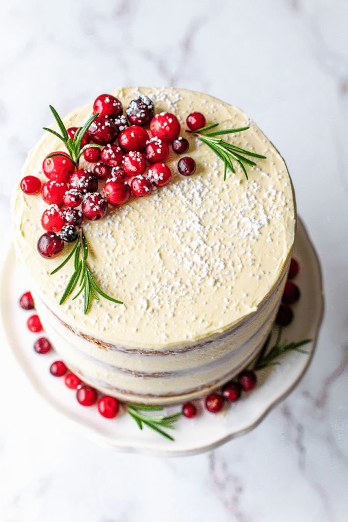 20 Christmas Cake Designs to Inspire Your Holiday Baking 3 Naked Cake with Berries