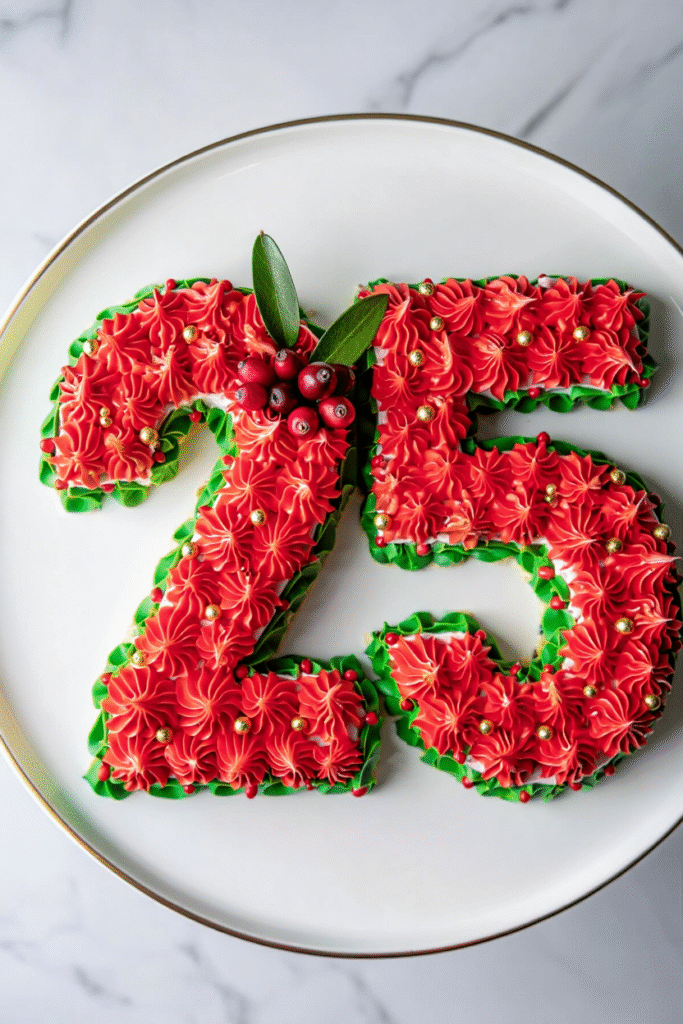 20 Christmas Cake Designs to Inspire Your Holiday Baking 20 Number or Letter Cake