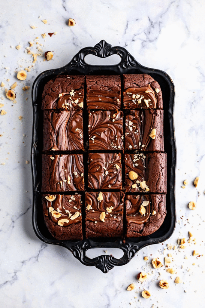 Nutella Swirl Brownies