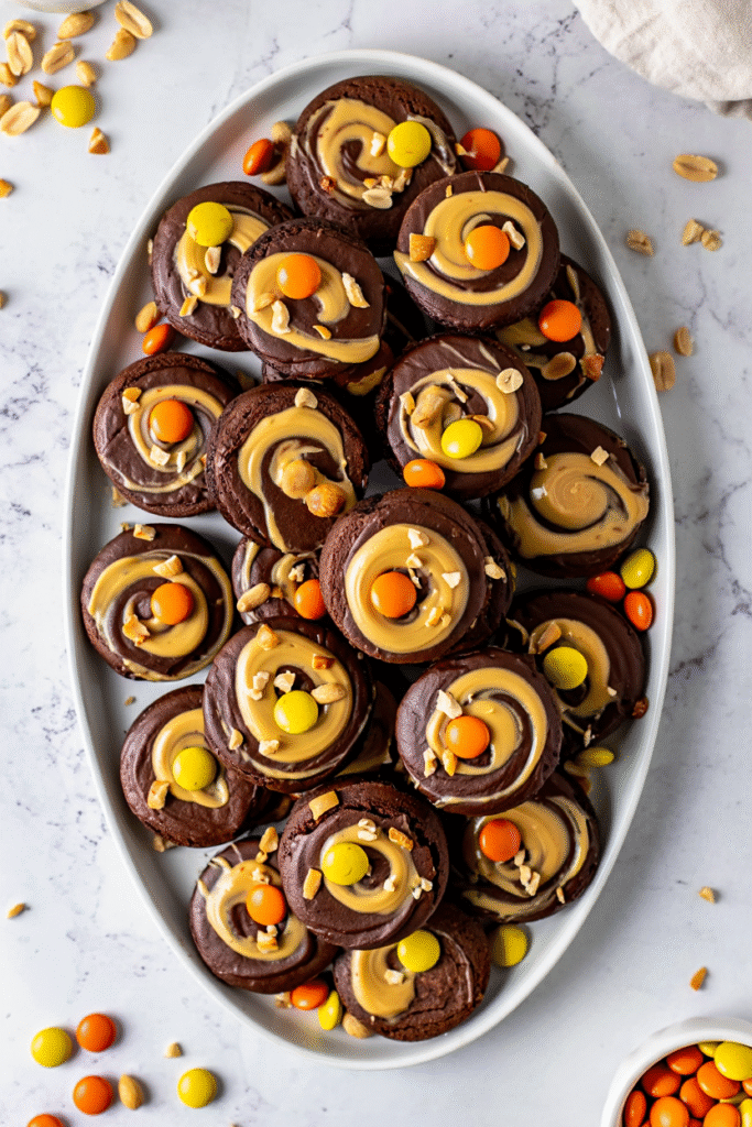 Peanut Butter Swirl Brownies