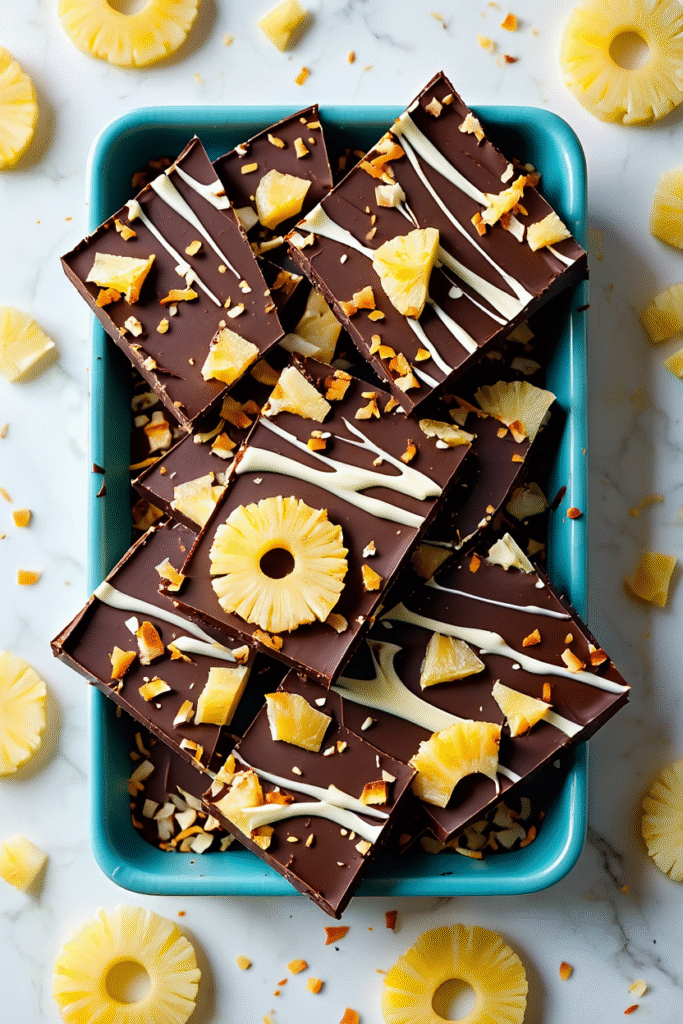 20 Christmas Bark Recipes for Festive Treats 13 Pina Colada Bark