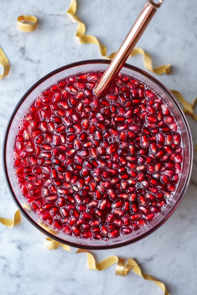 Pomegranate Prosecco Punch
