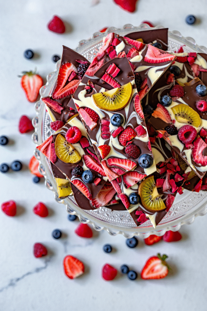 20 Christmas Bark Recipes for Festive Treats 2 Rainbow Berry Bark