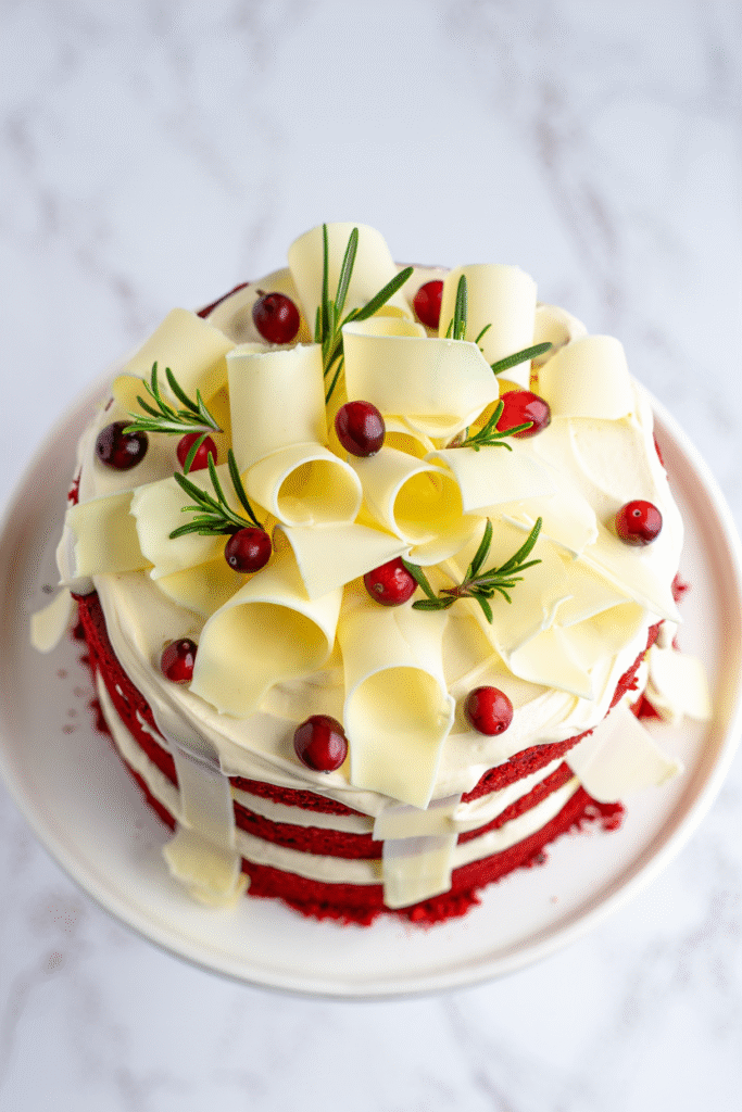 Red Velvet Christmas Cake