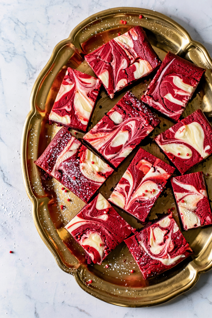 Red Velvet Cream Cheese Brownies