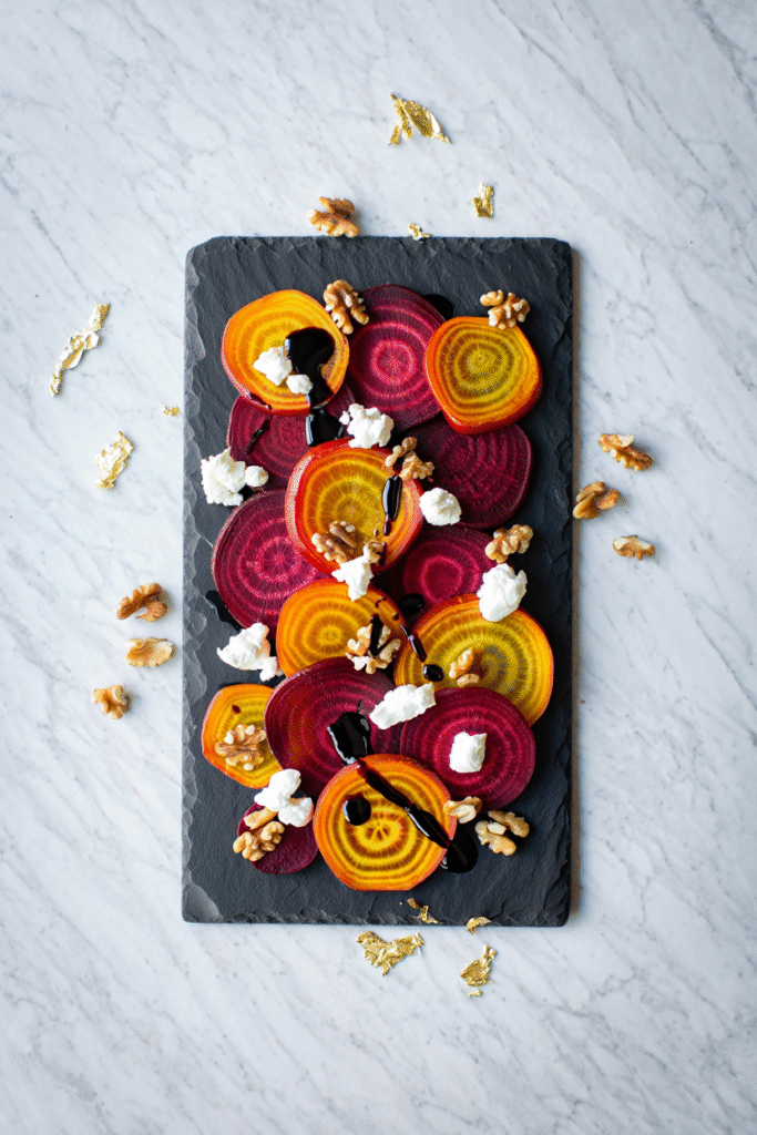 Roasted Beets with Goat Cheese