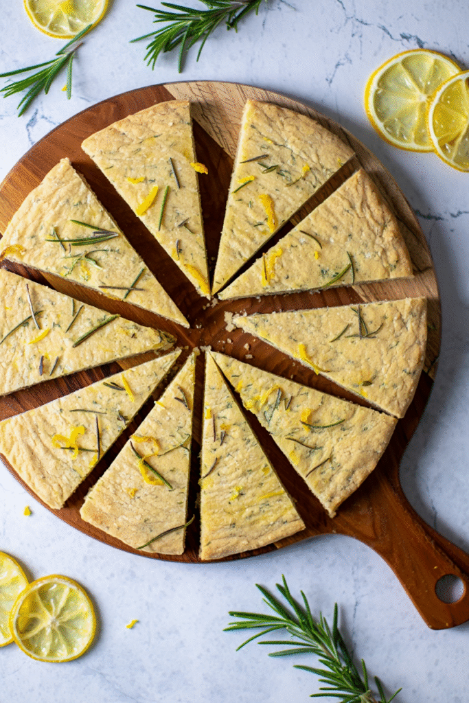 20 Unique Christmas Cookies to Stand Out This Holiday Season 7 Rosemary Lemon Shortbread Wedges