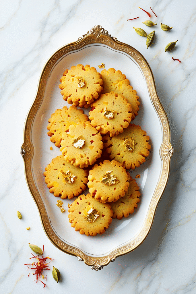 20 Unique Christmas Cookies to Stand Out This Holiday Season 21 Saffron Cardamom Butter Cookies
