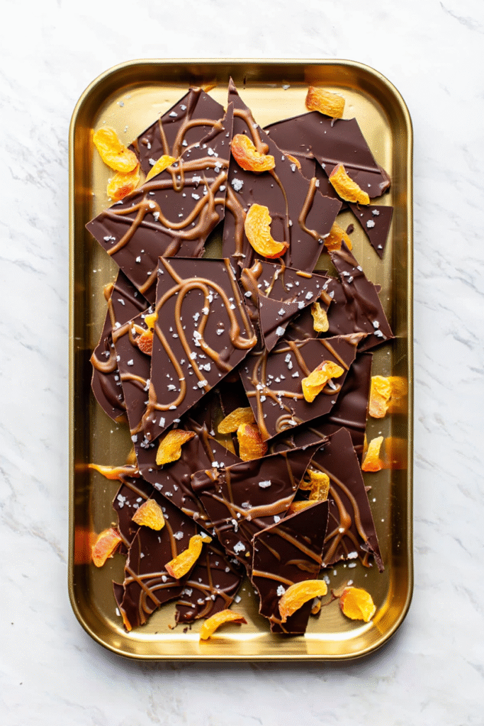 20 Christmas Bark Recipes for Festive Treats 11 Salted Caramel Peach Mango Bark