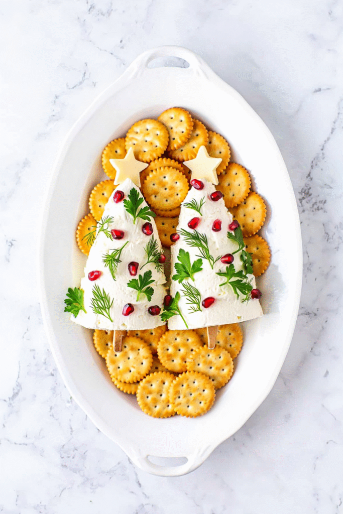 Savory Cheese and Herb Christmas Trees