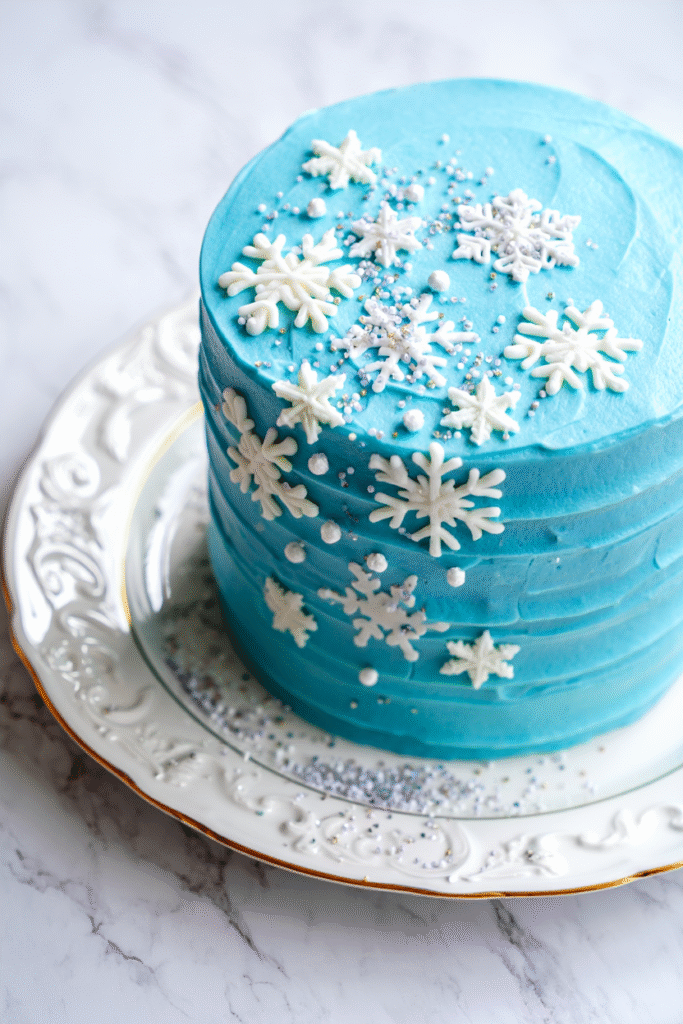 20 Christmas Cake Designs to Inspire Your Holiday Baking 9 Snowflake Cake