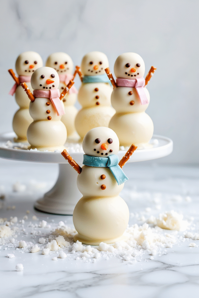 Snowman Cake Pops