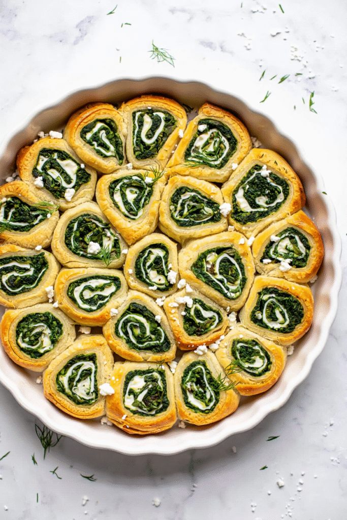 20 Christmas Appetizer Ideas to Elevate Your Holiday Spread 6 Spinach and Feta Pinwheels