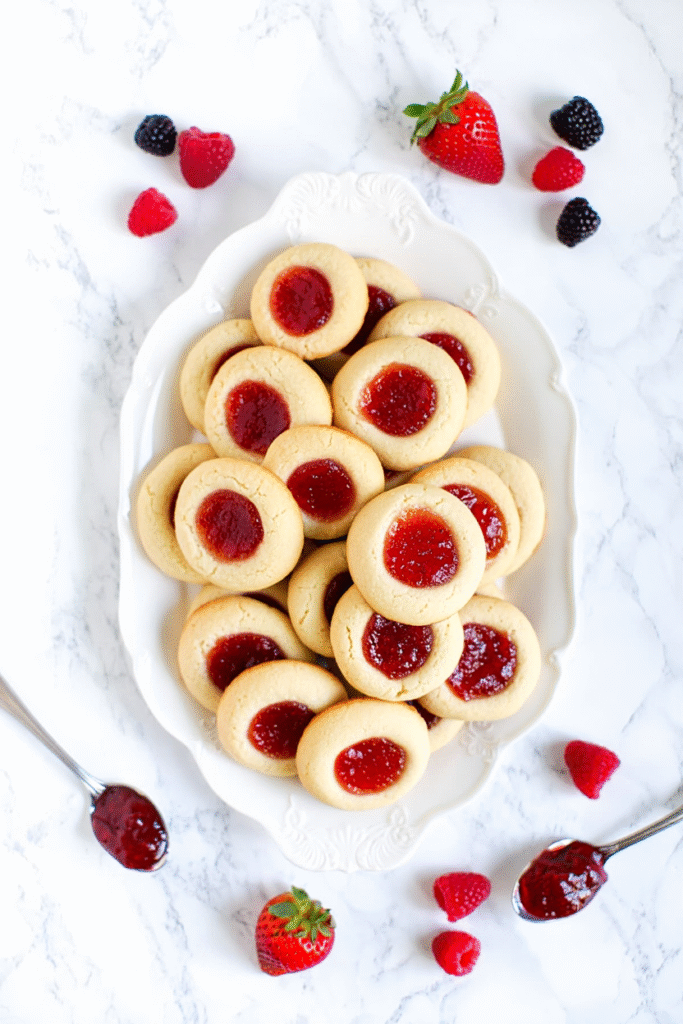 20 Easy Christmas Cookies That Anyone Can Make 6 Thumbprint Cookies with Jam