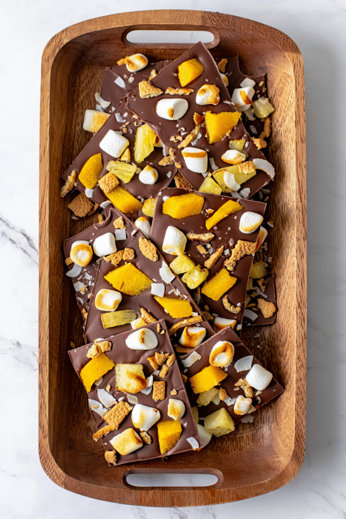 20 Christmas Bark Recipes for Festive Treats 3 Tropical Smores Bark