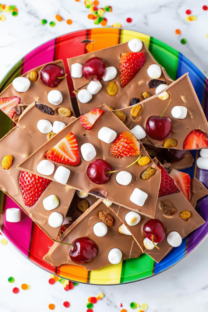 20 Christmas Bark Recipes for Festive Treats 9 Tutti Frutti Road Bark