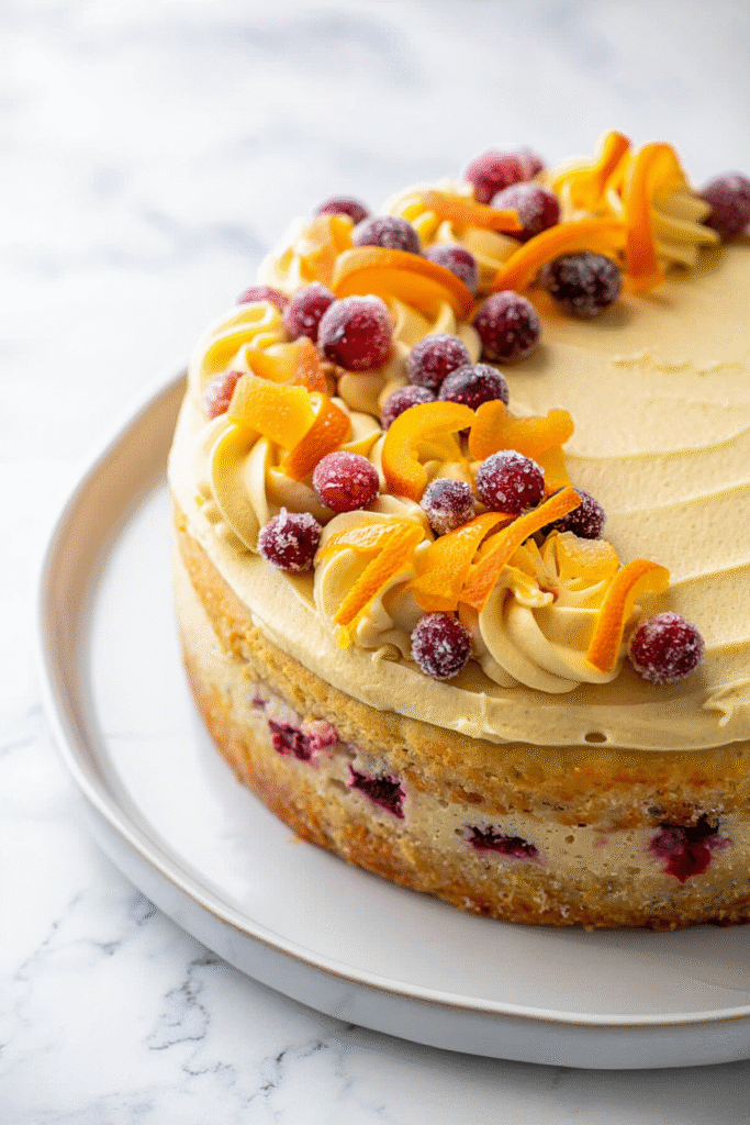 Upside Down Cranberry Cake