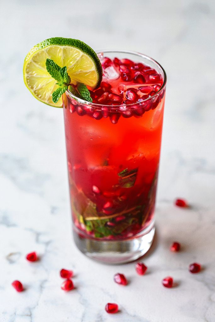 Virgin Mojito with Pomegranate
