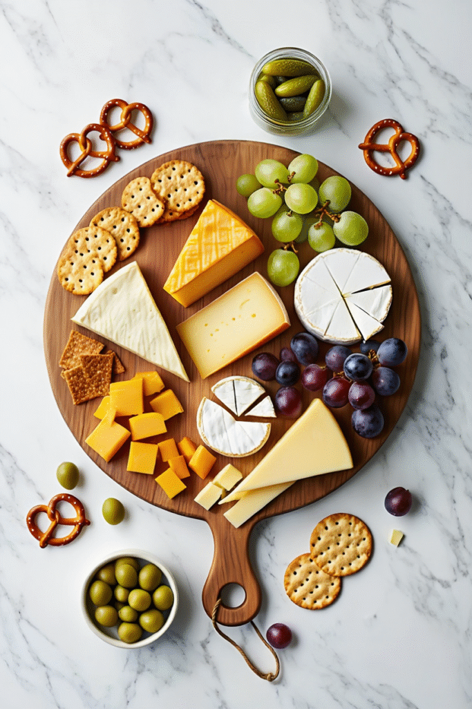 Wine and Cheese Pairing Board