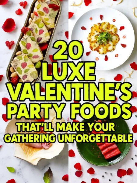 20 Luxe Valentines Party Foods Thatll Make Your Gathering Unforgettable