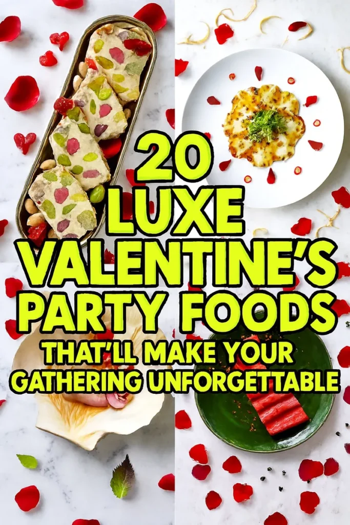 20 Luxe Valentines Party Foods Thatll Make Your Gathering Unforgettable