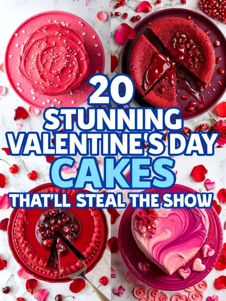 20 Stunning Valentines Day Cakes Thatll Steal the Show