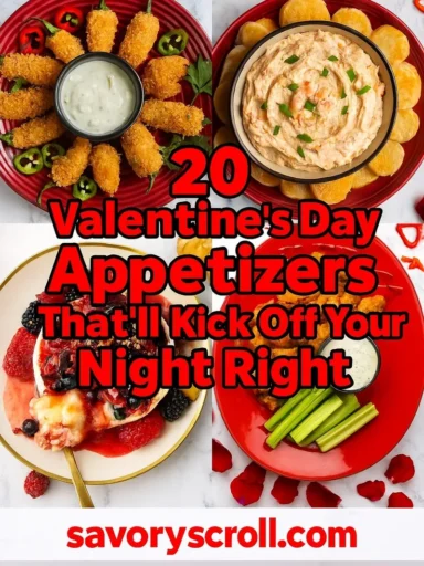20 Valentines Day Appetizers Thatll Kick Off Your Night Right