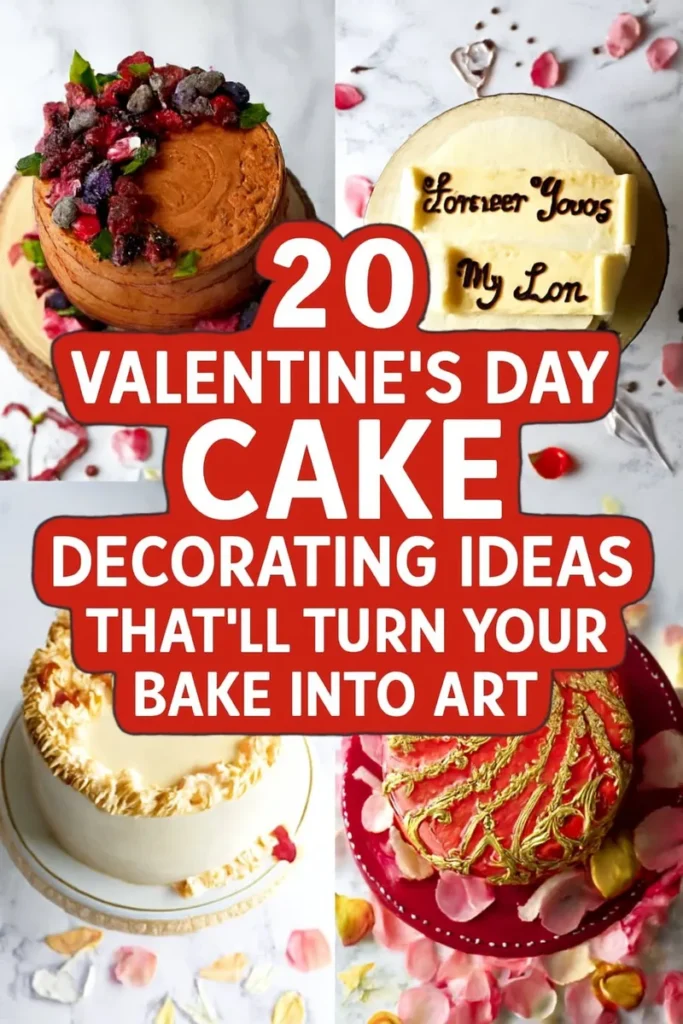 20 Valentines Day Cake Decorating Ideas Thatll Turn Your Bake into Art