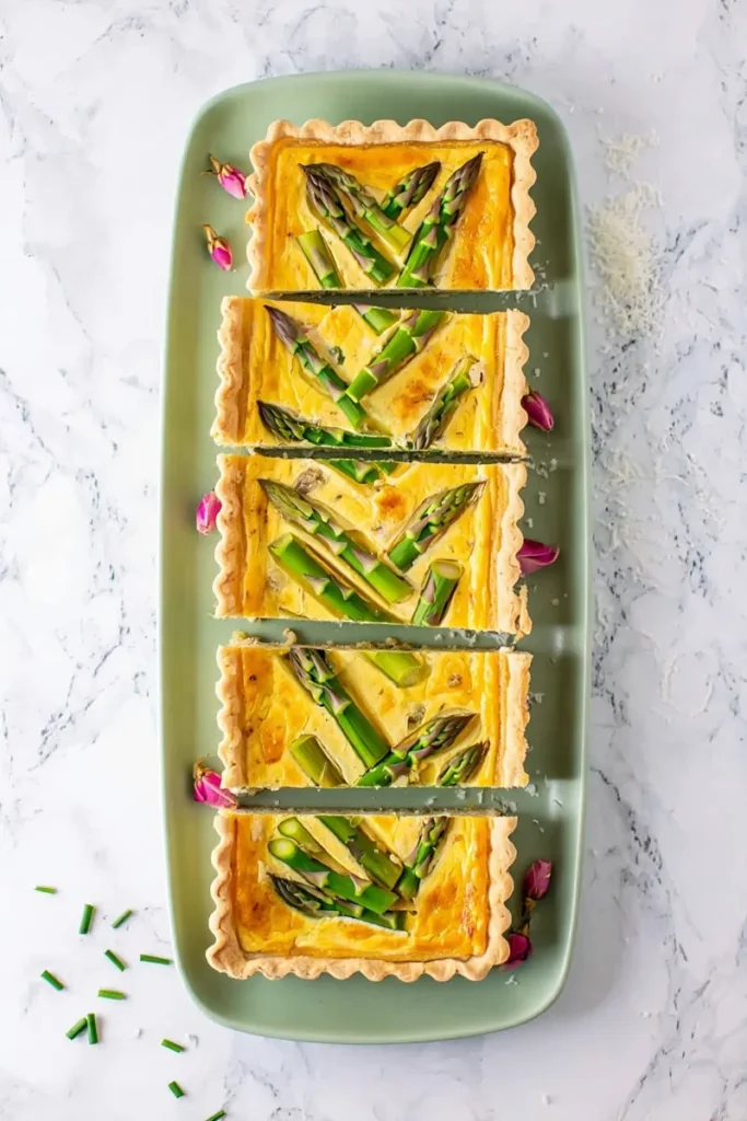 Asparagus Quiche Sheet Pan