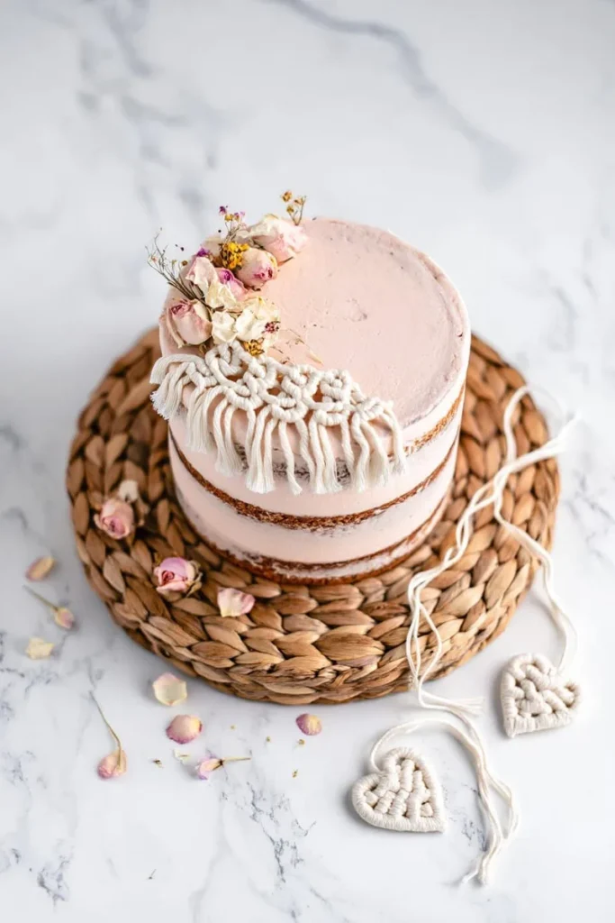 20 Valentine's Day Cake Decorating Ideas That'll Turn Your Bake into Art 20 Bohemian Macram Fringe Edging